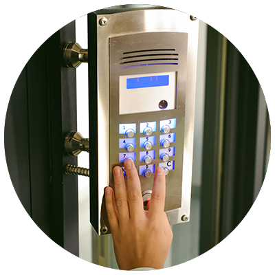 Phoenix, AZ Intercom Systems - Person using Intercom Peypad